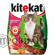Корм для кошек сухой Kitekat аппетитная телятина 350г