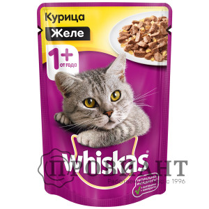 Корм для кошек Whiskas желе с курицей 75г