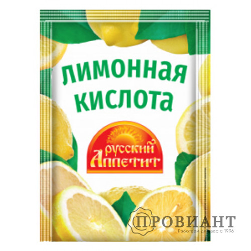 Русский аппетит кислота лимонная пищевая 10г