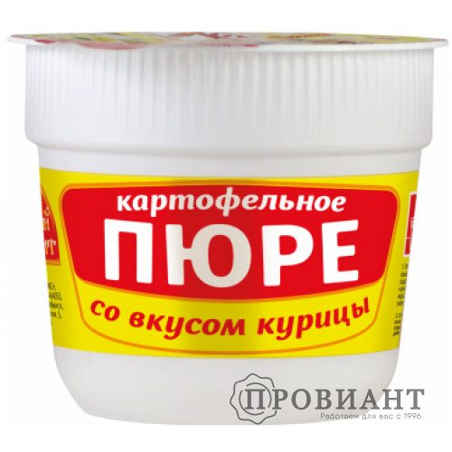 Пюре быстрого приготовления Русский аппетит в стаканчике со вкусом курицы 37г