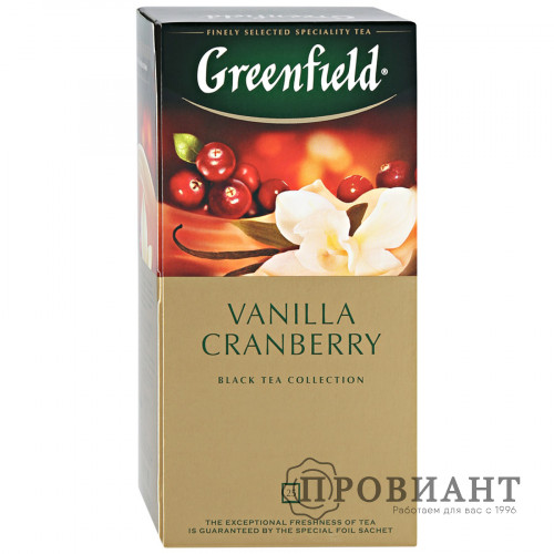 Чай Greenfield Vanilla Cranberry 25п