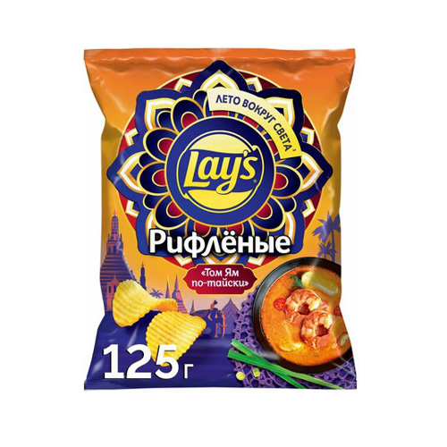 Чипсы Lays том ям 125 г
