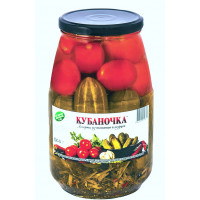 Ассорти из томатов и огурцов Кубаночка 1,5кг ст.б.