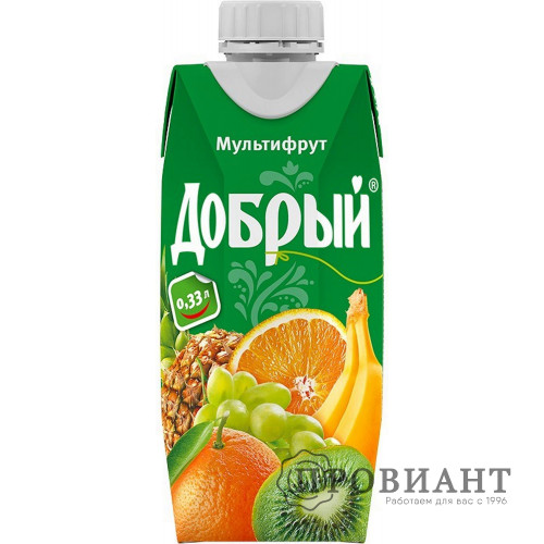 Нектар Добрый мультифрукт 0,33л
