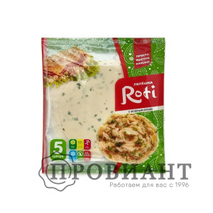 Лепешка Roti с злёным луком 5шт 450г