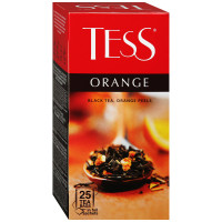 Чай Tess Orange чёрный с цедрой апельсина 25п