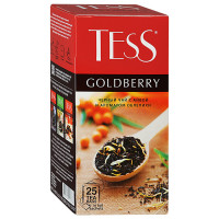 Чай Tess Goldberry чёрный с айвой и ароматом облепихи 25п