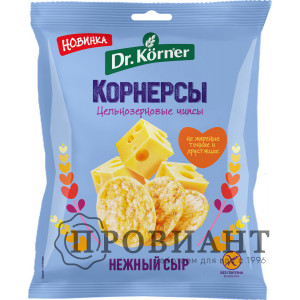 Чипсы Dr.Korner цельнозерновые нежный сыр 50г