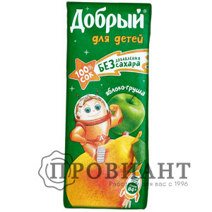 Сок Добрый яблоко-груша 0,2л