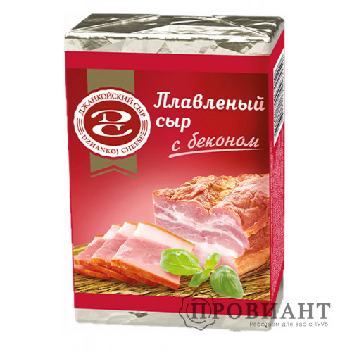 Плавленый сыр Джанкойский с беконом 90г БЗМЖ
